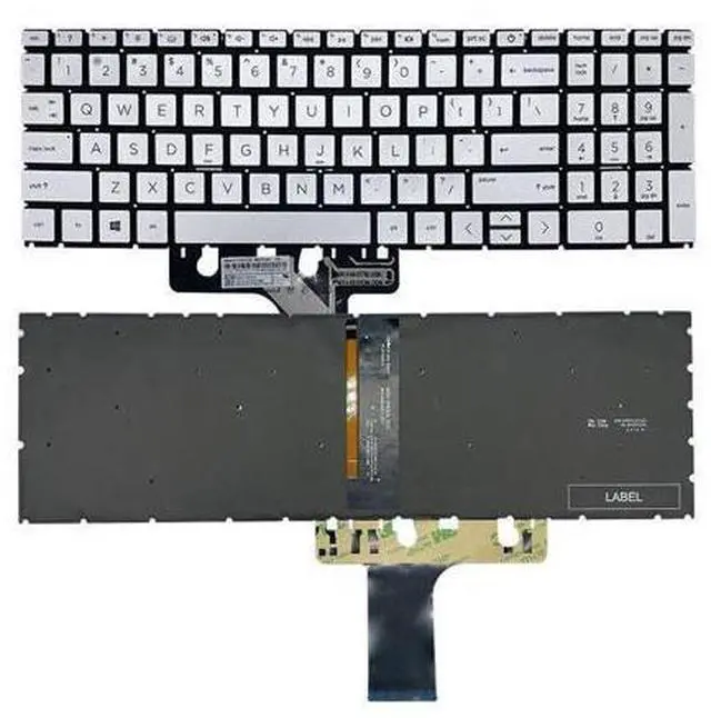 Main image of US Silver Backlit Keyboard for HP 17-CP 17Z-CP000 17-CP000117-CP0007CA