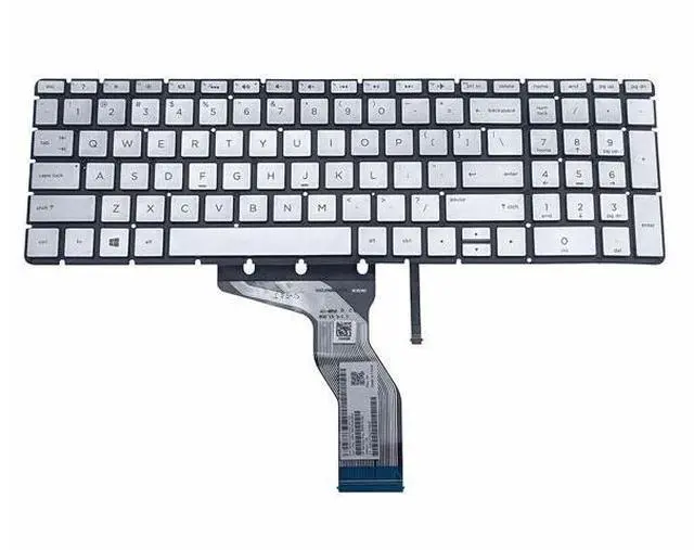 Main image of US Silver Backlit Keyboard for HP 15-CC 15-CC055OD 15-CC057CL 15-CC058NR