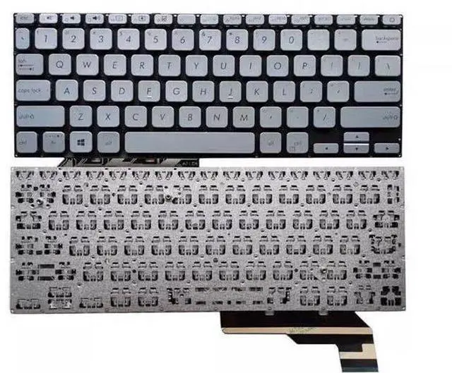 Main image of replacement keyboard for Asus A403F S403F X403F ADOL14F ADOL14FA US backlit Silver