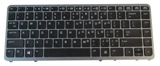 Main image of Backlit Keyboard for HP EliteBook 850 G1 850 G2 with Silver Frame - No Pointer