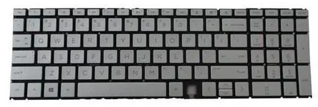 Main image of Silver Backlit Keyboard for HP ENVY 15-EE 15T-EE 15M-EE Laptops