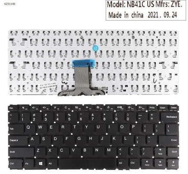 Main image of US Keyboard for Lenovo Yoga 510-14ISK 510-14IKB 510S-14IKB 510S-14ISK Black