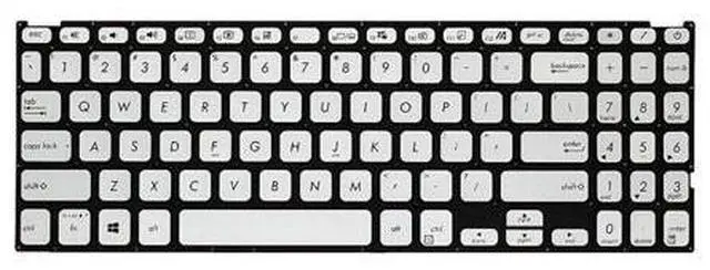 Main image of Sliver Keyboard For ASUS R509FA R509DA R509UA R509JA R509BA United States US
