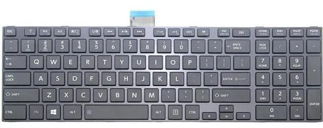 Main image of US Black Keyboard for Toshiba Satellite S855-S5164 S855-S5165 S855-S5168 S855