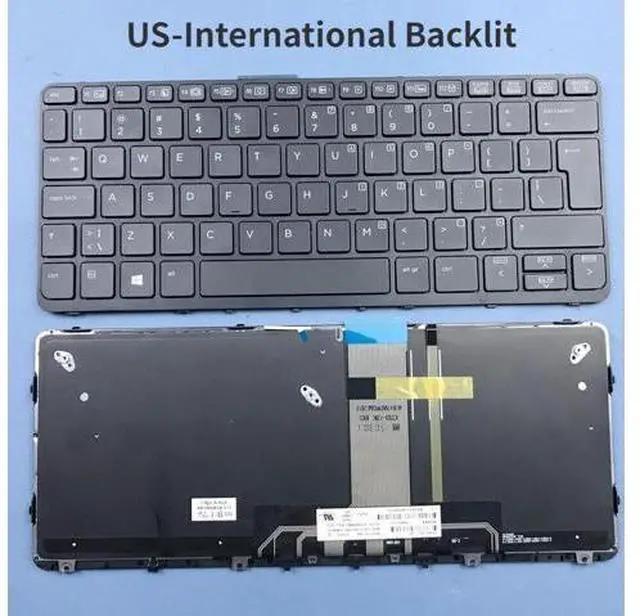 Main image of US-international Backlit Keyboard For HP Pro X2 612 G1 eries