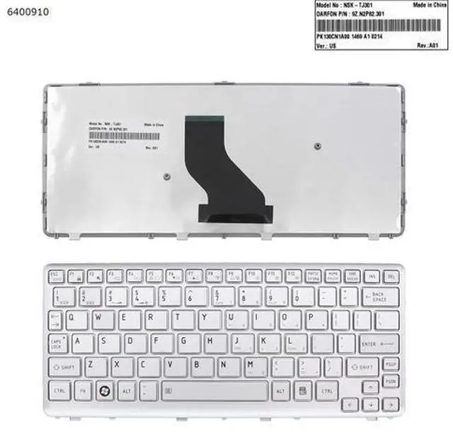 Main image of US Keyboard for TOSHIBA T210 SILVER