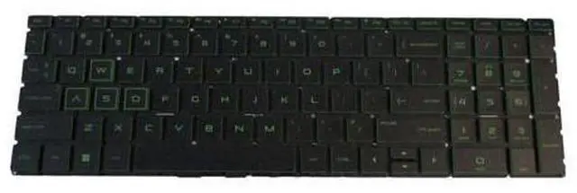 Main image of Green Backlit Keyboard for HP Pavilion 15-DK 15T-DK Laptops
