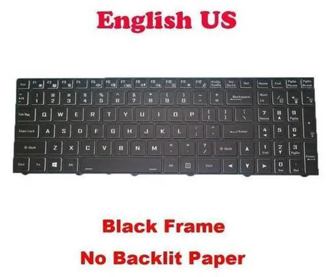 Main image of US Keyboard For CLEVO N15Z3 PB70 PB71 PB50 PB51 CVM18H93US9430 6-80-N15Z0-01D-1