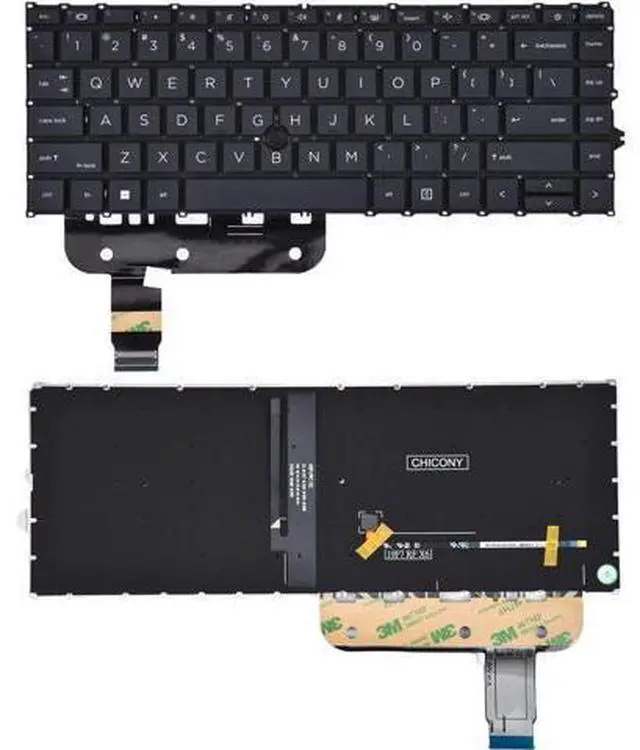 Main image of replacement keyboard for HP EliteBook 840 G7 840 G8 845 G7 745 G7 745 G8 US Backlit