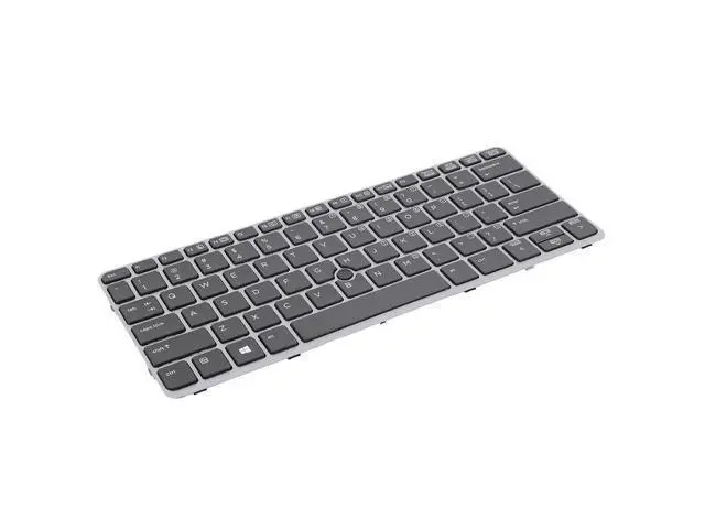 Alt view image 3 of 5 - US Keyboard for HP EliteBook 810 G1 810 G2 810 G3 Silver Frame Black Backlit