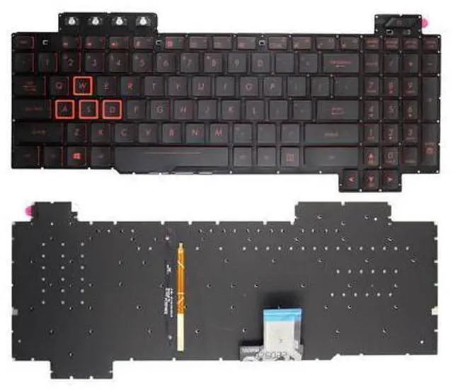 Main image of replacement keyboard for Asus TUF Gaming FX504 FX504GD FX504GE FX504GM FX80 FX80GM US