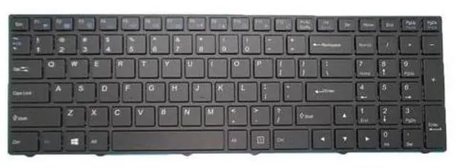 Main image of English US Laptop Keyboard For Sager NP5850 NP5852 NP5855 NP5870 NP5872 Backlit