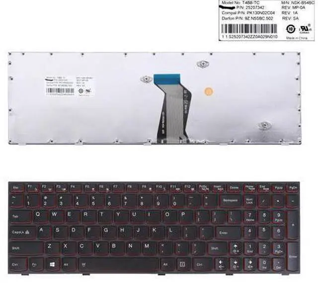Main image of US Keyboard for Lenovo Ideapad Y500 Black Frame Black ReDE T4B8 TC 25207342