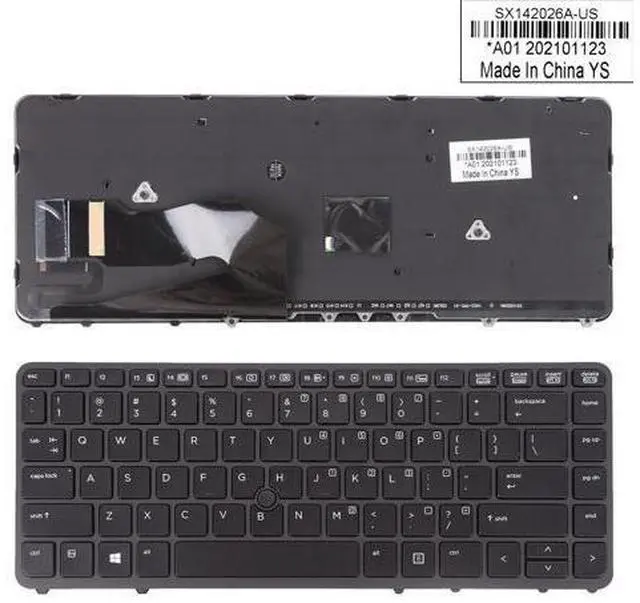 Main image of Keyboard for HP EliteBook 840 G1 850 G1 BLACK Backlit with point US