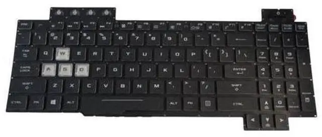 Alt view image 2 of 7 - replacement keyboard for Asus TUF Gaming FX504 FX505 FX507 FX80 FX86 Backlit - FULL RGB