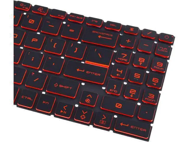Alt view image 3 of 5 - replacement keyboard for MSI Katana GF76 11SC 11UE 12UD 12UC 12UG MS-17L1 US Red Backlit