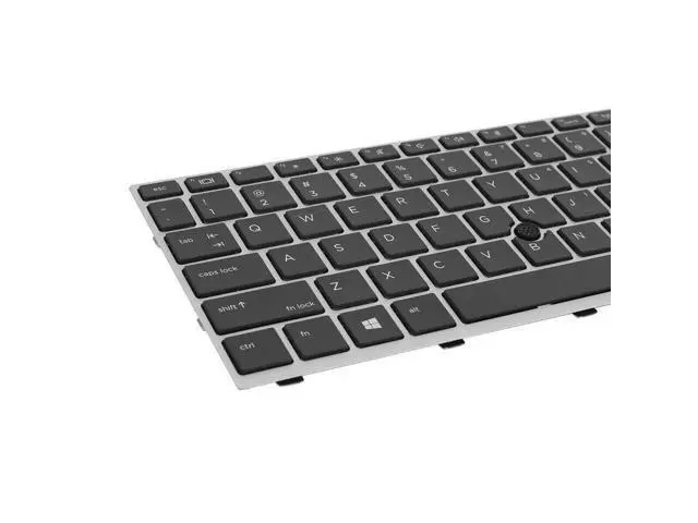 Alt view image 3 of 5 - Keyboard for HP EliteBook 840 G5 846 G5 745 G5 SILVER FRAME withpoint US