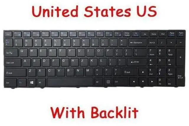 Main image of Backlit Keyboard For CLEVO N750 N770 NB50TJ CVM15F23USJ430R 6-80-N7500-012-1R US
