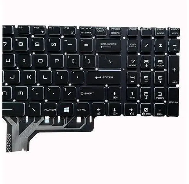 Alt view image 2 of 5 - replacement keyboard for MSI GP63 Leopard 8RD 8RE GP73 Leopard 8RD 8RE Colorful Backlit US