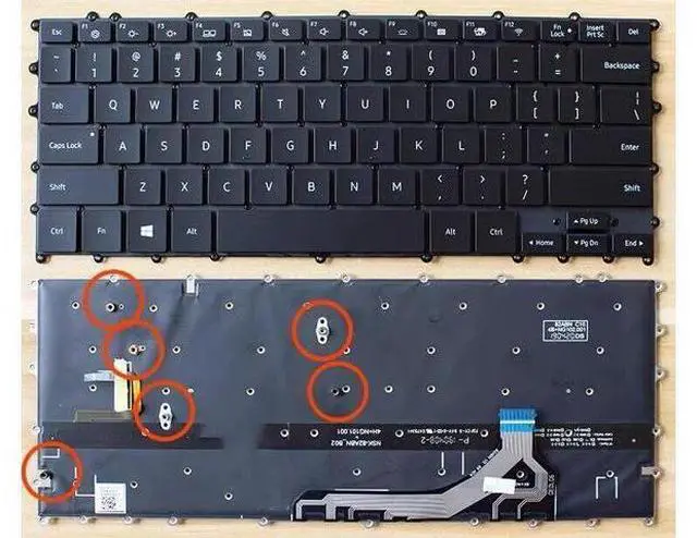 Main image of Keyboard For Samsung NP930MBE 930MBE NP930MBE-K05US BA59-04382A backlit US black