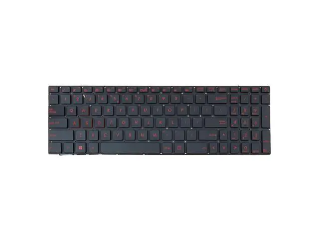 Alt view image 2 of 5 - replacement keyboard for ASUS G551 G551J G551JK G551JM G551JW(Backlit NO FRAME Red Print)US WIN8