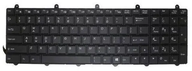 Main image of English US Laptop Keyboard For Sager NP9150 NP9170 NP9370 NP9570 Backlit