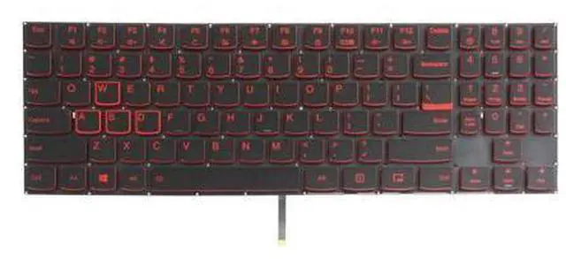 Alt view image 2 of 5 - US Keyboard Replace for Lenovo Legion Y520-15IKBN Y720-15IKB w Red Backlight