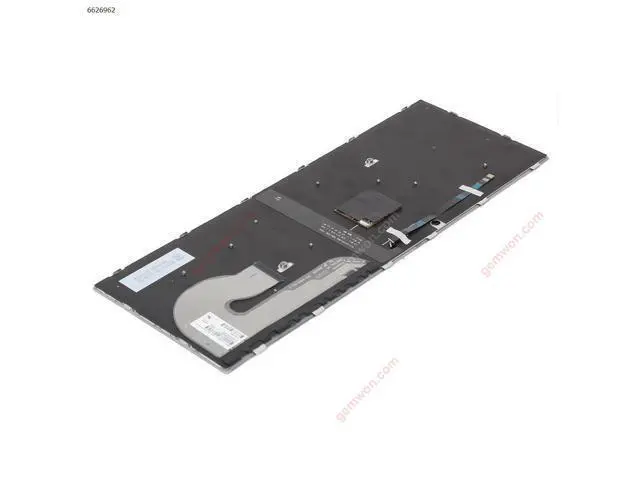 Alt view image 3 of 5 - US Keyboard for HP EliteBook 840 G5 SILVER FRAME with Point Backlit Big Enter
