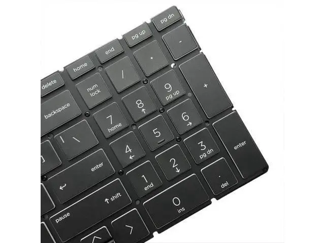 Alt view image 2 of 5 - replacement keyboard for HP 15-dk0096wm 15-dk0068wm 15-dk0056wm US with Backlit Black