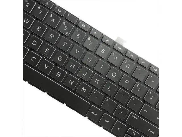 Alt view image 3 of 5 - replacement keyboard for HP 15-dk0096wm 15-dk0068wm 15-dk0056wm US with Backlit Black