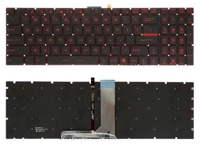Main image of Keyboard for MSI Bravo 17 A4DDR MS-17FK Red Printing US Backlit Laptop