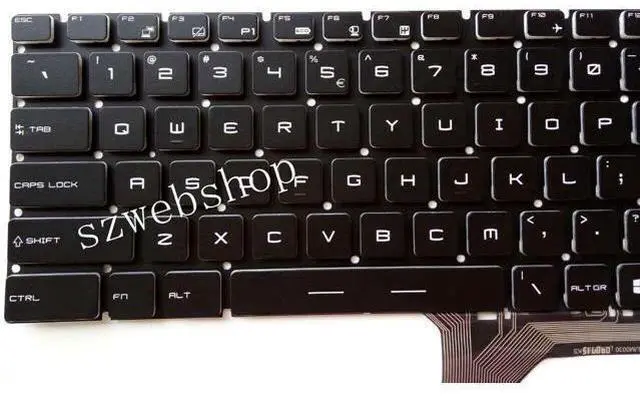 Alt view image 3 of 5 - replacement keyboard for MSI Gaming GE62 GE72 GS60 GS70 GT72 US V143422AK1