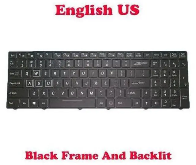 Main image of Backlit Keyboard English US For Gigabyte Sabre 15 15-K 15-G 17-K 17-G