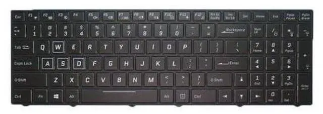 Alt view image 2 of 5 - Backlit Keyboard English US For Gigabyte Sabre 15 15-K 15-G 17-K 17-G