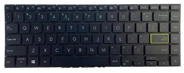 Alt view image 2 of 5 - US Keyboard for ASUS E410 E410MA E410KA S433 S433EQ S433FA S433EA Backlit silver