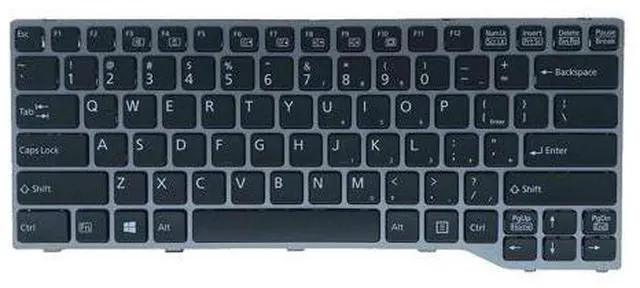Main image of English US Keyboard For Fujitsu Q775 Q737 Q736 T725 T726 CP674199-03 Backlit