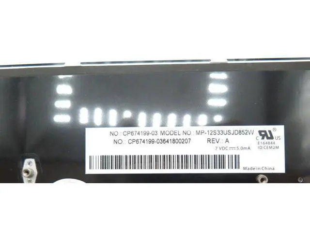 Alt view image 3 of 5 - English US Keyboard For Fujitsu Q775 Q737 Q736 T725 T726 CP674199-03 Backlit