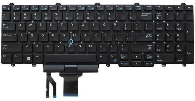 Main image of US Black Keyboard for Dell PK1313M3B00 MP-13P53USJ698 0383D7 PK1313M4B00