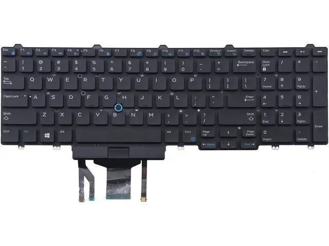 Alt view image 2 of 5 - US Black Keyboard for Dell PK1313M3B00 MP-13P53USJ698 0383D7 PK1313M4B00