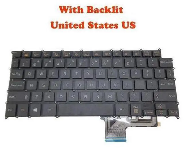 Main image of Backlit Keyboard For 13Z970 13ZD970 13Z97 HMB8150ELA01 AEW73769922 English