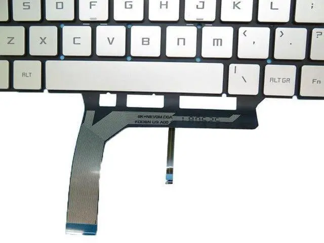 Alt view image 3 of 5 - Silver Backlit Keyboard For MSI GS65 GF63 PS42 WS65 WP65 MS-14B1 MS-16Q4 English
