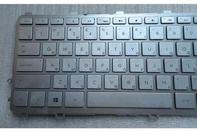 Alt view image 3 of 5 - replacement keyboard for HP ENVY M6-N015DX M6-N113DX M6-N168CA RU yout/RUSSIAN Backlit silver