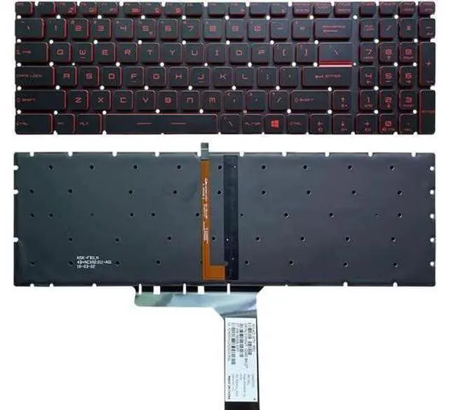 Main image of US Keyboard for MSI GL62M 7RC 7RD 7RDX 7RE 7REX GL62MVR 7RFX Red Backlight