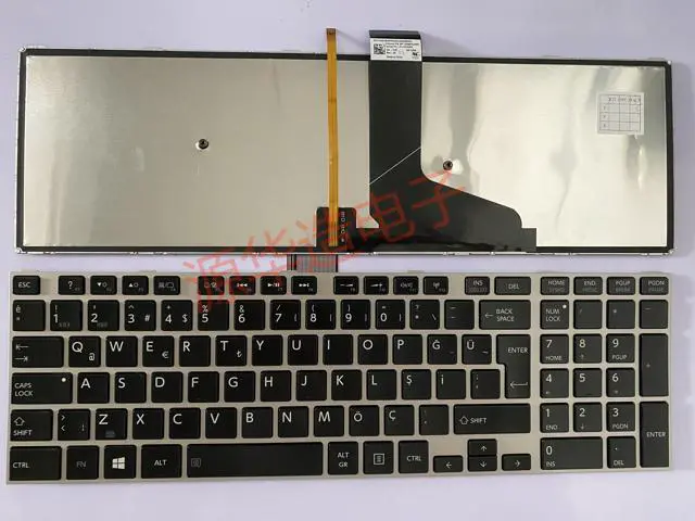 Alt view image 3 of 7 - New Laptop Backlit Keyboard Türkiye version UI layout With frame for Toshiba Satellite S55 S55D S55T S55-A S55t-A S55D-A S55t-s5389 S55-S5188 S55-A5295 S55-a5279 S55-A5292NR S55T-S5379, black color