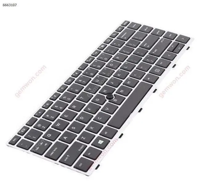 Alt view image 2 of 5 - US Keyboard for HP EliteBook 840 G5 846 G5 840 G6 SILVER FRAME With Point Stick