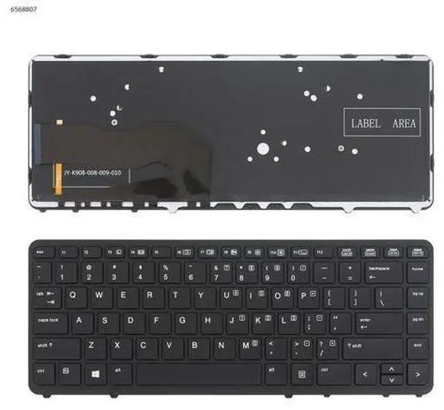 Main image of US keyboard for HP EliteBook 840 G1 850 G1 BLACK FRAME BLACK backlit