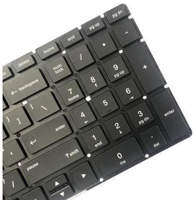 Alt view image 3 of 5 - replacement keyboard for HP 17-by0071cl 17-by0086cl 17-by0062cl US with Backlit Black