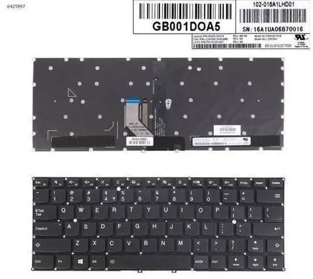 Main image of US Keyboard for Lenovo Yoga 910-13IKB YOGA 5 Pro BLACK Backlit Without FRAME For