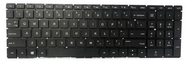 Alt view image 2 of 5 - replacement keyboard for HP 17-by0071cl 17-by0086cl 17-by0062cl US with Backlit Black