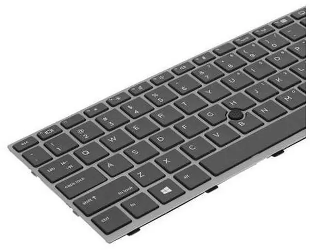 Alt view image 2 of 5 - Keyboard for HP EliteBook 840 G5 846 G5 745 G5 Gray color FRAME withpoint US
